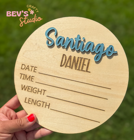 Baby Announcement Sign